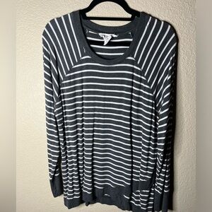 Workshop Republic Sweater Grey and White Stripe
